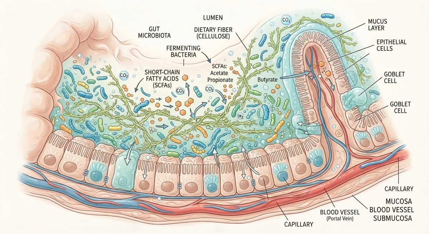Short-Chain Fatty Acids: The Metabolic Byproducts That Connect Diet to Gut Health
