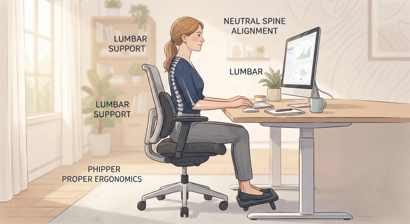 Sitting, Standing, and Sleeping With Sciatica: Posture Habits That Make a Difference
