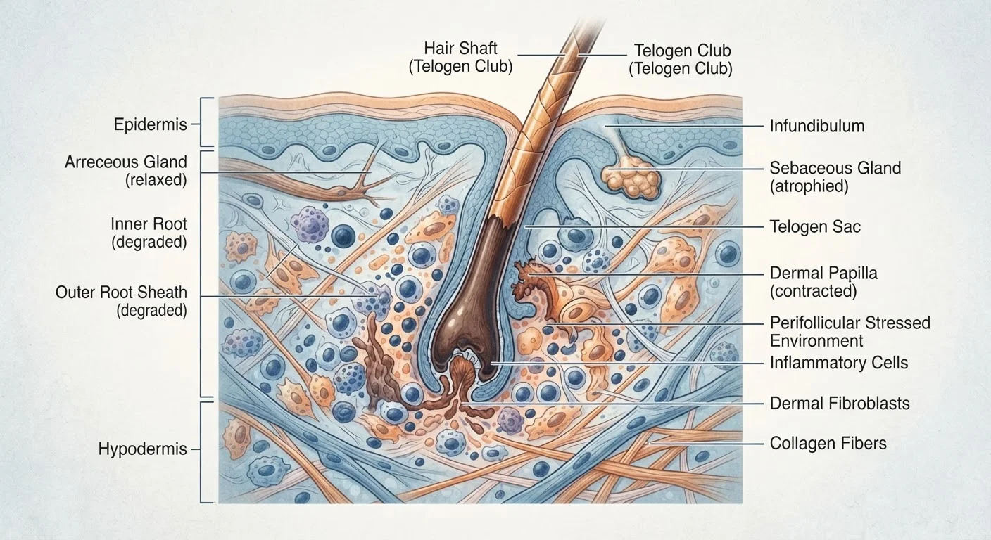 Stress, Cortisol, and the Hair Follicle: Understanding Stress-Related Shedding