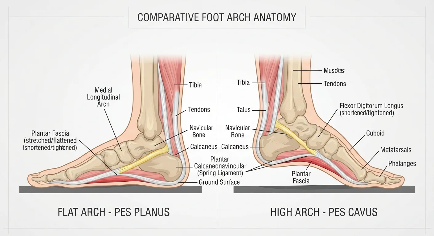 The Anatomy Behind Your Arch: What Flat Feet and High Arches Actually Mean