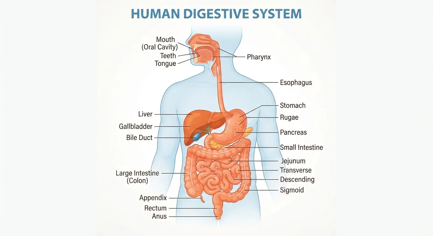 The Digestive System Explained: From Swallowing to Absorption
