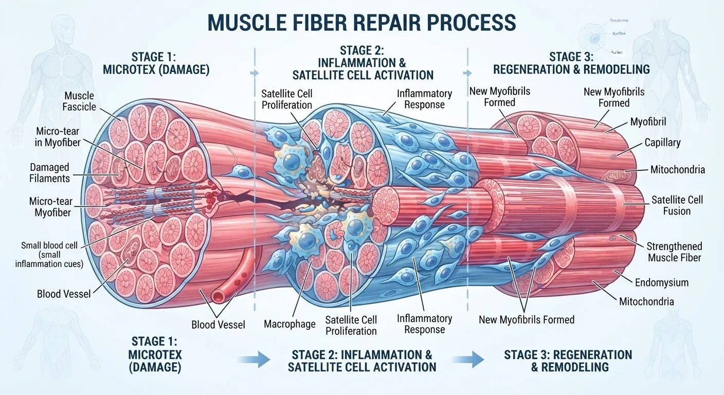 The Science of Muscle Repair: From Micro-Tears to Stronger Tissue